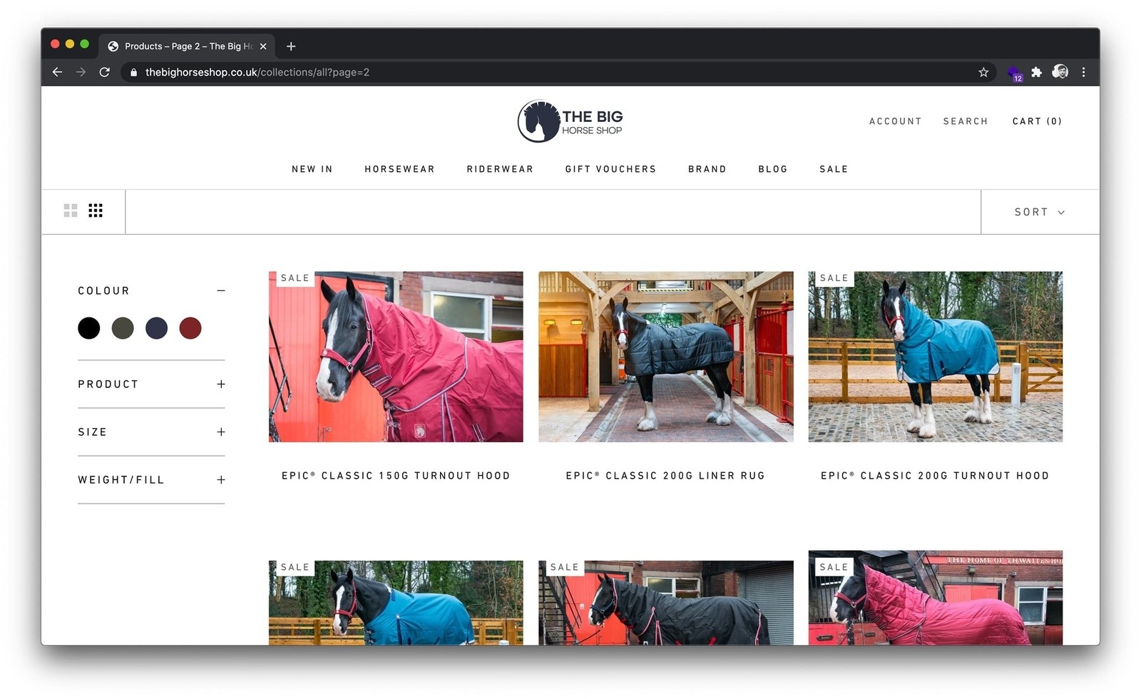 site Launch The Big Horse Shop MadeByShape