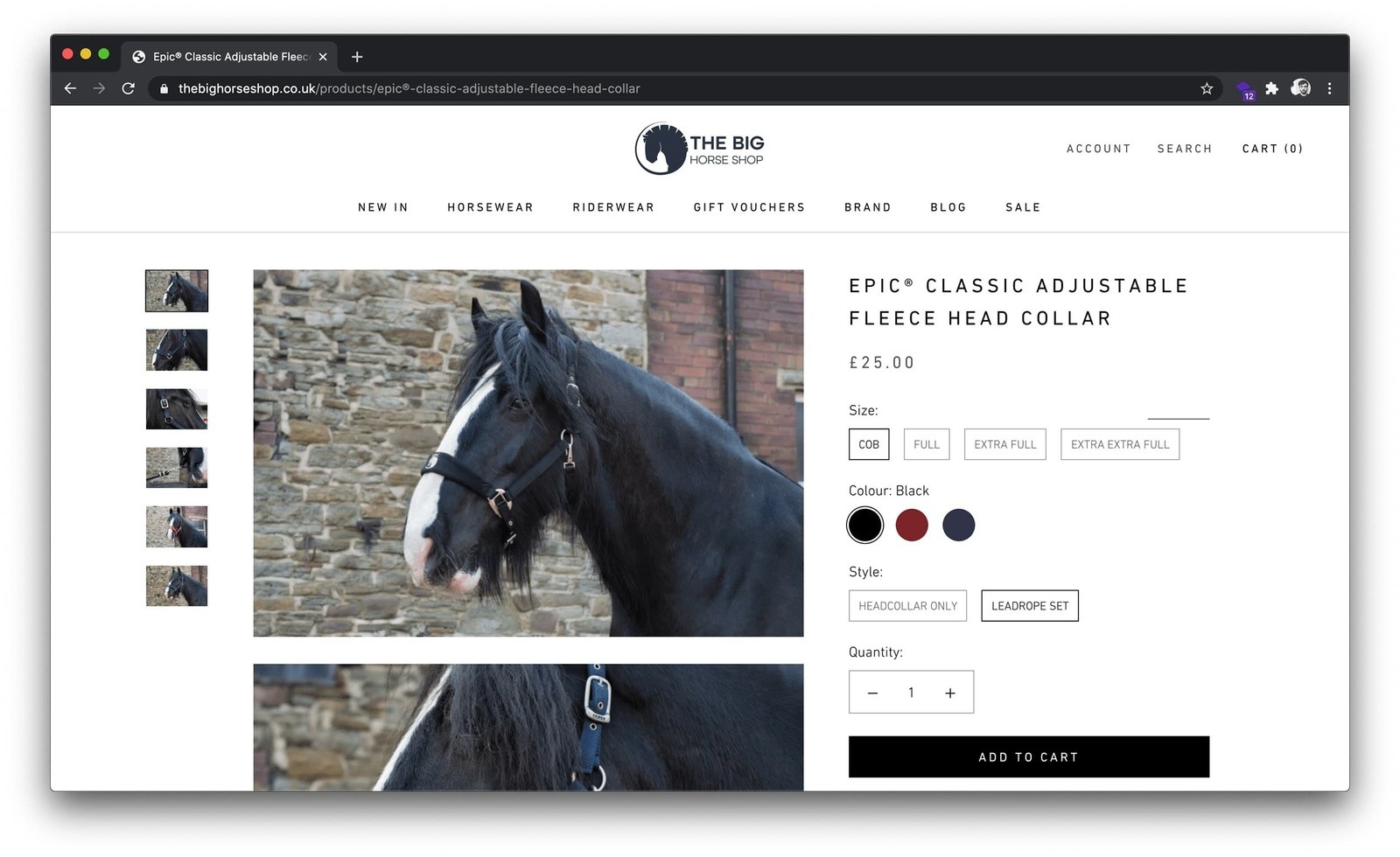 site Launch The Big Horse Shop MadeByShape